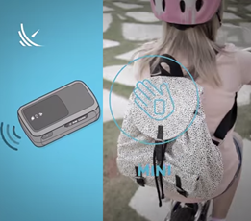 Rastreador GPS na Mochila