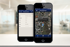 Informações do rastreador GPS no celular