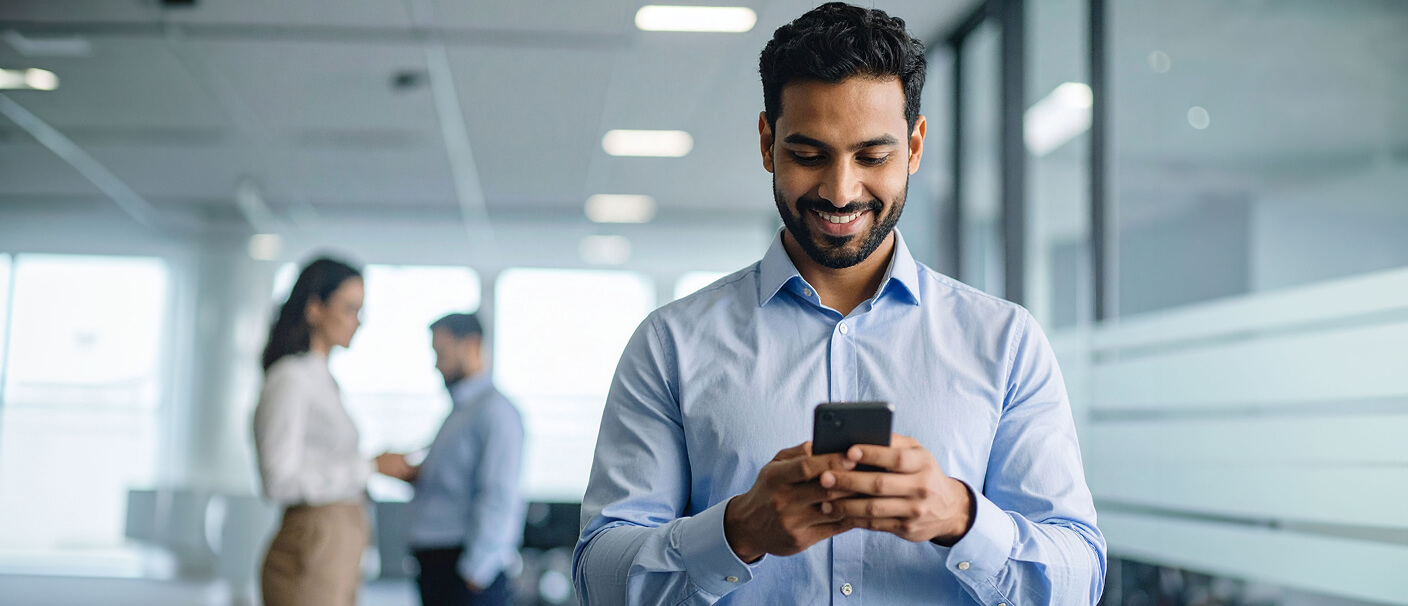 Controle na palma da mão